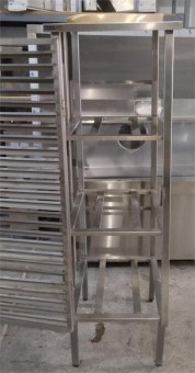 Ραφιέρα Ανοξείδωτη Επιδαπέδια 4 Επιπέδων 55x67x178Cm Μεταχειρισμένη